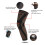 Comfortable XL Knee Compression Sleeve - Nylon Fabric Heat Control 12