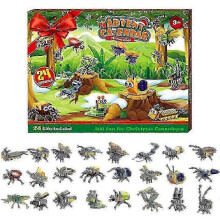 (insect block) Cars Themed Advent Calendar 2025 with 24 Surprise Toys, Ideal Stocking Stuffers for Boys and Girls