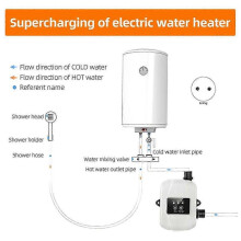 (White) 24V Automatic Shower Water Pressure Booster Pump for Home Recirculation