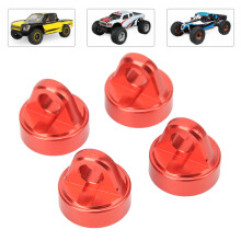 TENACITY Pro 18-mm-Aluminium-RC-Stoßdämpferkappe, 4 Stück, Rot