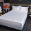 Breathable Satin Flat Sheet Bedding Collection Elegance Solid Color Waterproof Mattress Protector Cover Polyester White 1