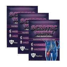 (3bags) sciatica nerve pain relief heating patch body meridians plaster