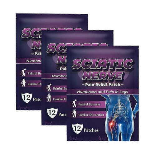 (3bags) sciatica nerve pain relief heating patch body meridians plaster