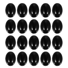 (As show, One size) 100pcs Black Plastic Oval Safety Eyes And Noses For Bear Doll Diy Craft
