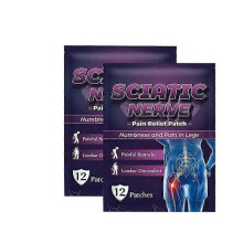 (2bags) sciatica nerve pain relief heating patch body meridians plaster
