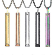 (Rose gold) suitable for quit smoking breathing necklace, anxiety relief, cigarette necklace, breathing aid, quit smoking tool-B17