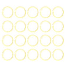 (Yellow) 20Pcs Book Binder Ring 30mm Flexible Loose Leaf Buckle Yellow