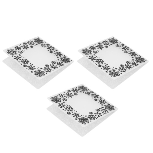 3Pcs Snowflake Embossing Template DIY Craft Molds for Cards 1