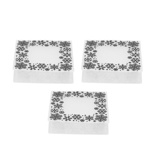 3Pcs Snowflake Embossing Template DIY Craft Molds for Cards 2