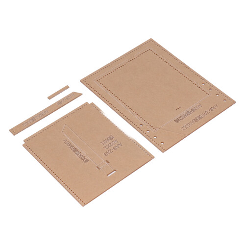 4Pcs Acrylic Templates Clear DIY Leather Bag Making 2