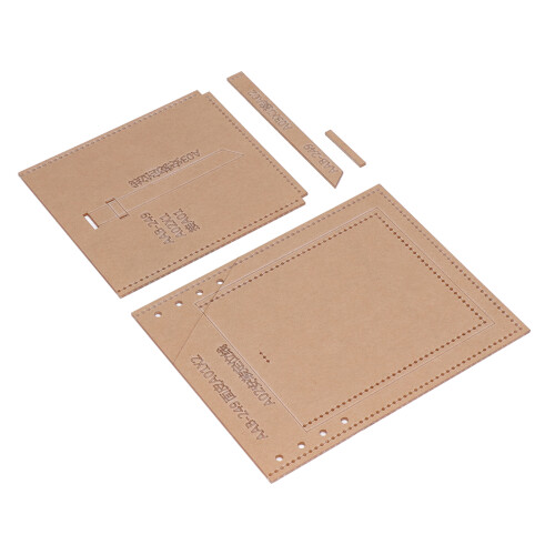 4Pcs Acrylic Templates Clear DIY Leather Bag Making 1