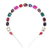 (Colorful CHT-714) Rhinestone Headband Premium Durable Comfortable Purple CHT-714