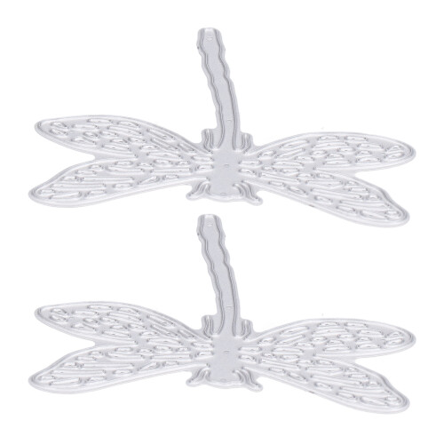 2pcs Metal Dragonfly DIY Embossing Card Making Tool 1