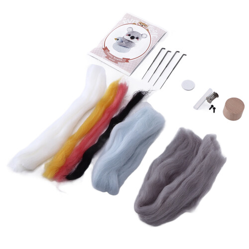 Needle Felting Kit Natural Wool Eco Friendly Beginner