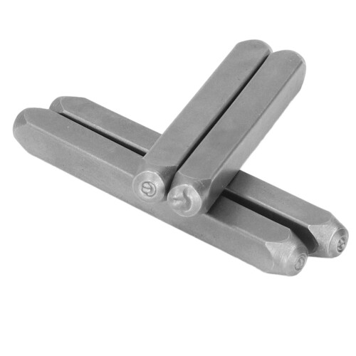 4Pcs Metal Stamping Stamps for Plastic Leather 2