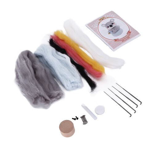 Needle Felting Kit Natural Wool Eco Friendly Beginner 1