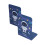 (Printing 6) 2 Pcs Bookends Student Paper Classification File Storage Book Ends 6 2