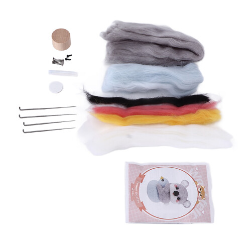Needle Felting Kit Natural Wool Eco Friendly Beginner 2