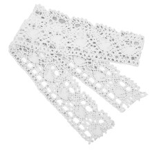 (White) Lace Ribbon Cotton Net 4cm x 10 Yards DIY Fabric Trim White
