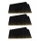 (Black) 3PCS Waterproof Disposable Tablecloth Blue 5