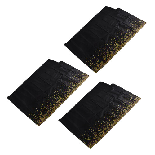 (Black) 3PCS Waterproof Disposable Tablecloth Blue 1