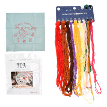 Embroidery Kit Santa Claus Christmas Keychain Gift