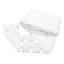 Lace Ribbon Cotton Thread 20 Yards White DIY Curtain