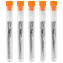 45pcs Big Eye Needles Stainless Steel Sewing Storage Bottle