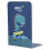 (Color) 2 Pcs Bookends Creative Large Capacity Desktop Bookshelf Stand Blue 5