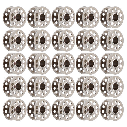 25pcs Stainless Steel Sewing Machine Bobbins with Storage Box 2