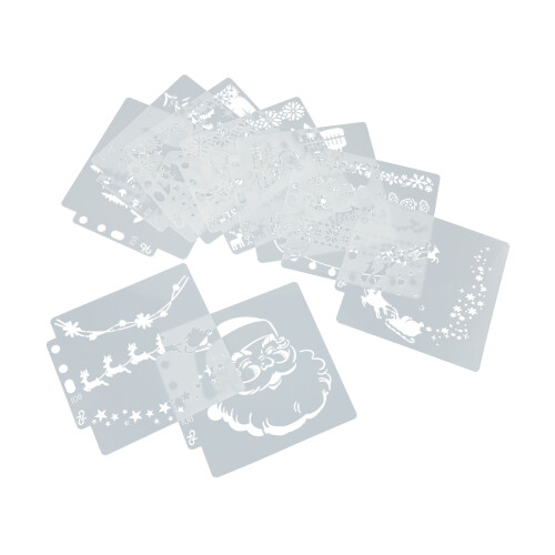 9Pcs Stencils DIY Reusable PET Mandala Template 2