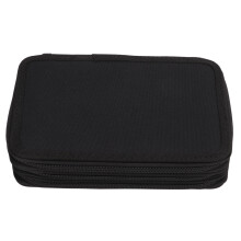(Black) Large Durable Pencil Bag Comfortable Hand Feel Blue