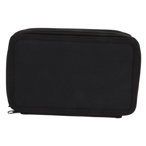 (Black) Large Durable Pencil Bag Comfortable Hand Feel Blue 2