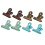 8 Pcs 4 Color Bag Clips Spring Clamping Tool Office Home 1