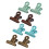 8 Pcs 4 Color Bag Clips Spring Clamping Tool Office Home 5