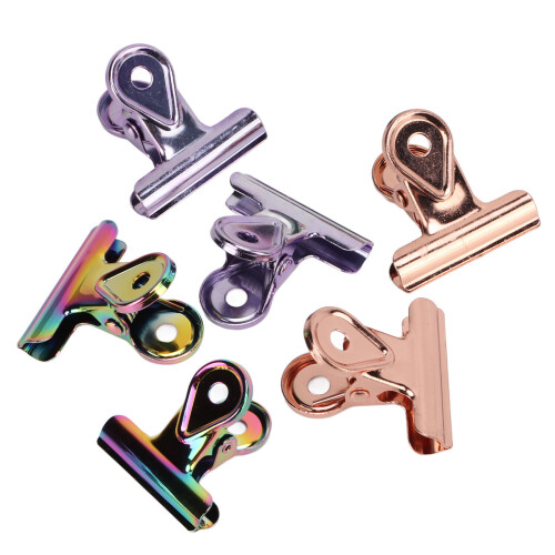 6Pcs 30mm Chip Clips Spring Durable Office Supplies 2
