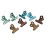 8 Pcs 4 Color Bag Clips Spring Clamping Tool Office Home 4