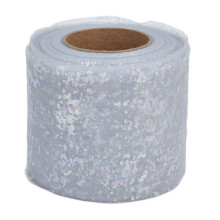 (Gray) Tulle Fabric 25 Yards 6cm Polyester Lightweight Tulle Light Yellow