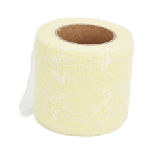 (Light Yellow) Tulle Fabric 25 Yards 6cm Polyester Lightweight Tulle Light Yellow