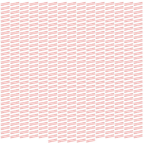 (Rose Red) 1000pcs LargeEye Plastic Sewing Needles Rose Red 1