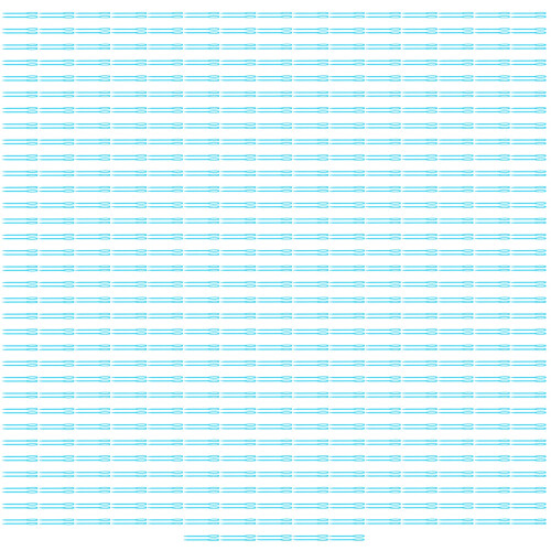 (Blue) 1000pcs LargeEye Plastic Sewing Needles Rose Red 2