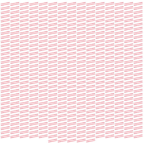 (Red) 1000pcs LargeEye Plastic Sewing Needles Rose Red 1
