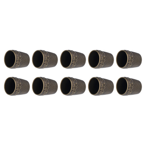 10Pcs Sewing Thimbles Finger Protection Efficiency Safe Grip 2