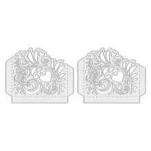 2Pcs Embossing Cutting Dies Carbon Steel DIY Scrapbook Craft