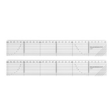 2pcs Quilting Rulers Durable Acrylic Clear Scale Cutting Templates