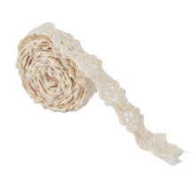 (Beige) Lace Ribbon 20 Yards 1.5cm Retro Beige