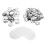 Badge Back Cover 50mm Durable Tinplate Plastic DIY 1