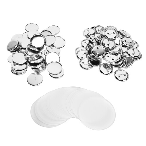 Badge Back Cover 50mm Durable Tinplate Plastic DIY