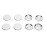 Badge Back Cover 50mm Durable Tinplate Plastic DIY 3
