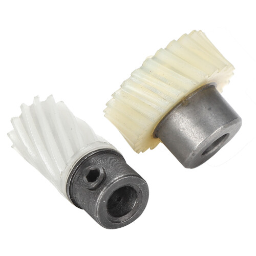 2Pcs Hook Drive Gear Set Plastic Iron Shaft for Sewing Machine